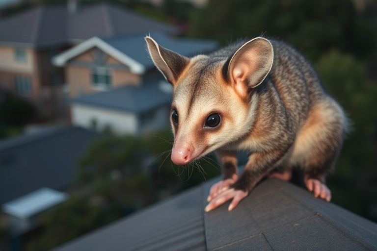 Possum in Rosanna residential area